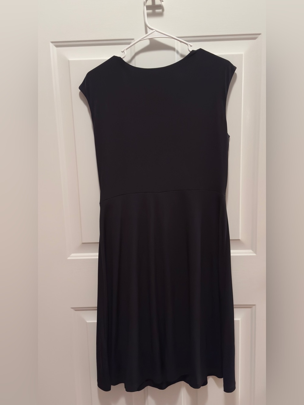 Dress Barn Wrap Style Black Womens Dress 14 - Picture 2 of 3